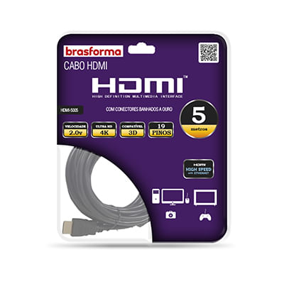 CABO-HDMI-BRASFORMA-2.0V-4K-3D-19PINOS---5MTS-HDMI5005
